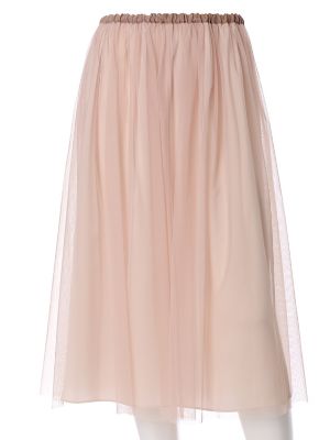 【SALE（三越）】＜イネドL＞ 《INED》ミモレ丈チュールスカート(7571152040) ピンク 【三越・伊勢丹/公式】