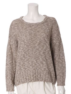 【SALE（三越）】＜SUPERIOR CLOSET L＞ 大きいサイズ 《YVON》ワイドニットプルオーバー(7571170511) モカチャ 【三越・伊勢丹/公式】