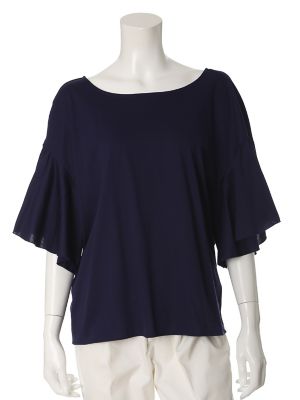 【SALE（三越）】＜SUPERIOR CLOSET L＞ 大きいサイズ 《INED》ワイドリラクシングカットソー(7572190384) コン 【三越・伊勢丹/公式】
