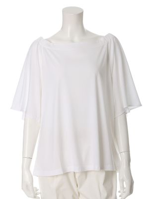 【SALE（三越）】＜SUPERIOR CLOSET L＞ 大きいサイズ 《INED》2WAYオフショルフレアスリーブカットソー(7572190656) シロ 【三越・伊勢丹/公式】