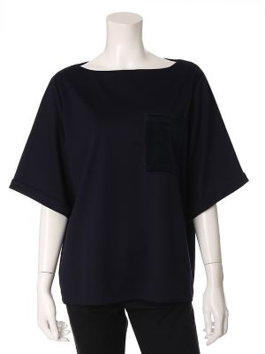 ＜SUPERIOR CLOSET L＞ 大きいサイズ 《SUPERIOR CLOSET》ベロアポケットカットソー(7573190641) ネイビー 【三越・伊勢丹/公式】