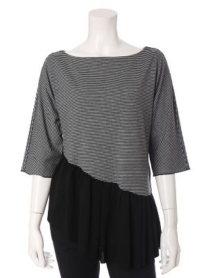 ＜SUPERIOR CLOSET L＞ 大きいサイズ 《Luftrobe》イレヘムドッキングカットソー(7573190951) グレー 【三越・伊勢丹/公式】