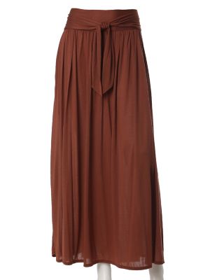 【SALE（三越）】＜SUPERIOR CLOSET L＞ 大きいサイズ 《SUPERIOR CLOSET》リラクシングリボンロングスカート(7573195630) テラコッタ 【三越・伊勢丹/公式】