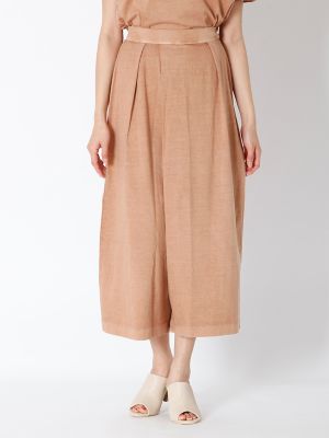 【SALE（三越）】＜イヴォン/YVON＞ イージーワイドパンツ(7972196011) レンガ 【三越・伊勢丹/公式】