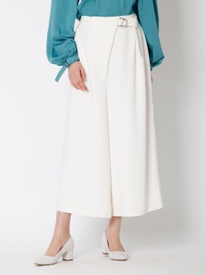 ＜ルフトローブ＞ 《ROBE》ラップ風ワイドパンツ(8472161508) シロ 【三越・伊勢丹/公式】
