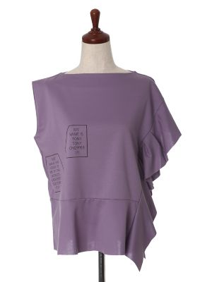 【SALE（三越）】＜ルフトローブ＞ スリーブチョッパーシルエットカットソー《ONE PIECEコラボ》(8472190912) パープル 【三越・伊勢丹/公式】