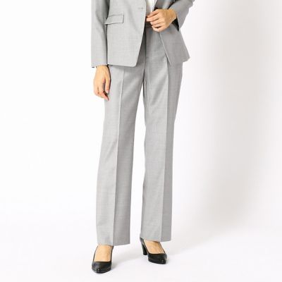 ＜COMME CA DU MODE/コムサデモード＞ エストラートギャバスリムストレートパンツ(0080PC01) 01TOPグレー 【三越・伊勢丹/公式】