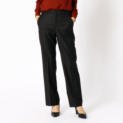 ＜COMME CA DU MODE/コムサデモード＞ エストラートギャバスリムストレートパンツ(0080PC01) 02クロ 【三越・伊勢丹/公式】