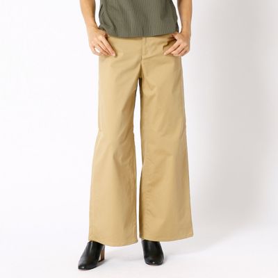 ＜COMME CA DU MODE/コムサデモード＞ コンパクトピーチツイルワイドチノパンツ(0105PC08) 01ベージュ 【三越・伊勢丹/公式】