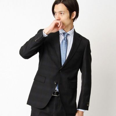 ＜COMME CA MEN ＞ CERRUTIイルプリンチペ3ピーススーツ(0703GZ02) ネイビー 【三越・伊勢丹/公式】