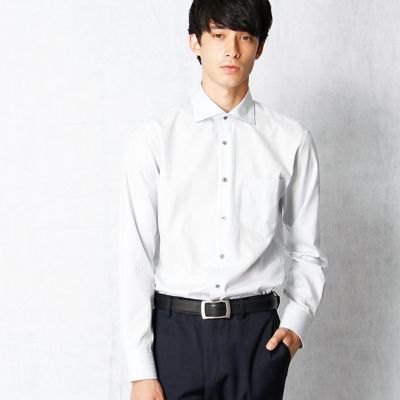 ＜COMME CA MEN ＞ 形状安定サックスドビーシャツ(0708HW06) ソノタ ガラ1 【三越・伊勢丹/公式】
