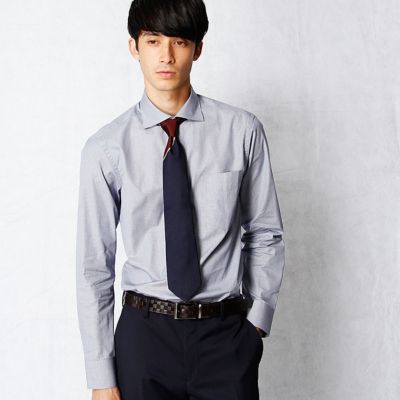 ＜COMME CA MEN ＞ マイクロハンドトゥースシャツ(0708HW08) ネイビー 【三越・伊勢丹/公式】