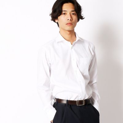 ＜COMME CA MEN ＞ 形態安定ホワイトドビードレスシャツ(0708HZ04) ソノタ ガラ1 【三越・伊勢丹/公式】