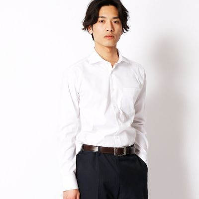 ＜COMME CA MEN ＞ 形態安定ホワイトドビードレスシャツ(0708HZ04) ソノタ ガラ2 【三越・伊勢丹/公式】