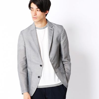 【SALE（三越）】＜COMME CA MEN ＞ メッシュシャツジャケット(0715JB24) グレー 【三越・伊勢丹/公式】