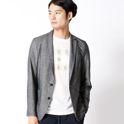 ＜COMME CA MEN ＞ ハイゲージデニムジャケット(0715JZ13) ブラック 【三越・伊勢丹/公式】