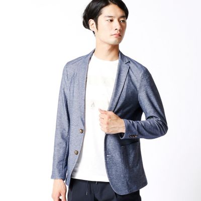 ＜COMME CA MEN ＞ ハイゲージデニムジャケット(0715JZ13) ブルー 【三越・伊勢丹/公式】