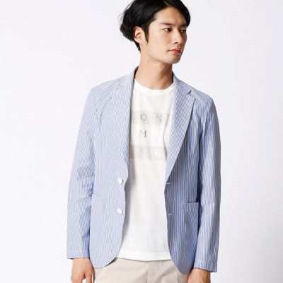 【SALE（三越）】＜COMME CA MEN ＞ ドビーシャンブレーシャツジャケット(0715JZ17) ソノタ ガラ2 【三越・伊勢丹/公式】