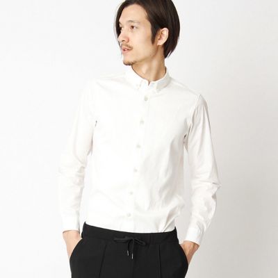 【SALE（三越）】＜COMME CA MEN ＞ ホワイトコンビネーションシャツ(0719IZ11) ホワイト 【三越・伊勢丹/公式】