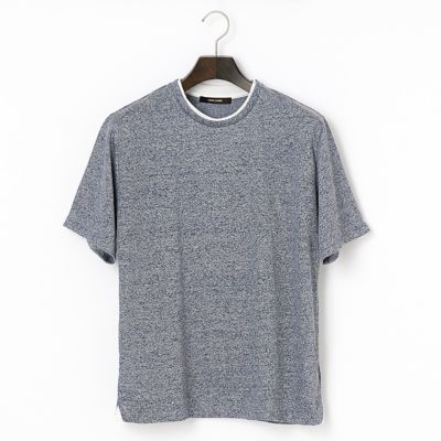 【SALE（三越）】＜COMME CA MEN ＞ ブライトリネンTシャツ(0742TZ14) ブルー 【三越・伊勢丹/公式】