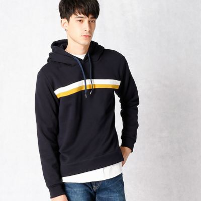 ＜COMME CA MEN ＞ フード付きボーダースウェット(0745CW18) ソノタ ガラ2 【三越・伊勢丹/公式】