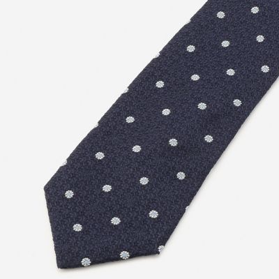 ＜COMME CA MEN ＞ 花小紋柄ネクタイ(0766NZ24) ネイビー 【三越・伊勢丹/公式】