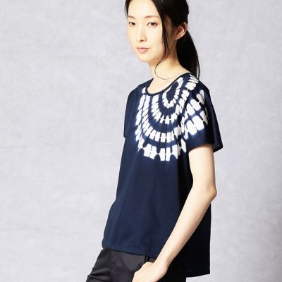 ＜ARTISAN/アルチザン＞ 花火絞りデザインプルオーバー(0802EB01) 紺 【三越・伊勢丹/公式】