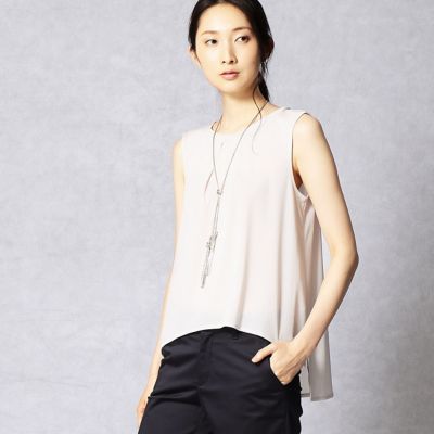 ＜ARTISAN/アルチザン＞ トリアセドライスムースノースリーブカットソー(0820EB03) グレー 【三越・伊勢丹/公式】