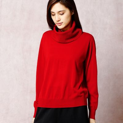 ＜COMME CA DU MODE/コムサデモード＞ オフタートル風スヌード付きプルオーバー(1004IC03) 02 【三越・伊勢丹/公式】