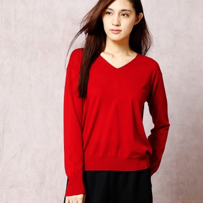 ＜COMME CA DU MODE/コムサデモード＞ Vネックプルオーバー(1004IC04) 02 【三越・伊勢丹/公式】