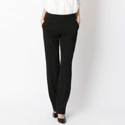 ＜COMME CA ISM (レディース）＞ ストレートパンツ(1201PW10) 05ブラック 【三越・伊勢丹/公式】