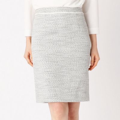 ＜COMME CA ISM (レディース）＞ タイトスカート スーツ セットアップ(1207FZ07) 02アイボリー 【三越・伊勢丹/公式】