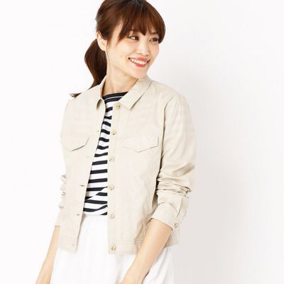 【SALE（三越）】＜COMME CA ISM (レディース）＞ シャツブルゾン(1221BZ06) 15ベージュ 【三越・伊勢丹/公式】