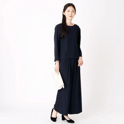 ＜COMME CA ISM (レディース）＞ コンビネゾン スーツ セットアップ(1231OZ01) 09ネイビー 【三越・伊勢丹/公式】