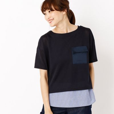 【SALE（三越）】＜COMME CA ISM (レディース）＞ ポケッティ+タンクトップ(1236CZ04) 09ネイビー 【三越・伊勢丹/公式】