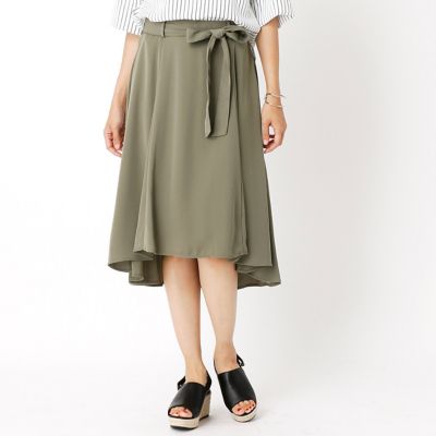 【SALE（三越）】＜COMME CA ISM (レディース）＞ イレギュラーヘムスカート(1250FC40) 20カーキ 【三越・伊勢丹/公式】