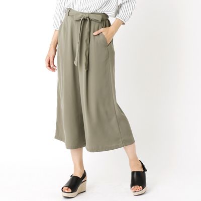 【SALE（三越）】＜COMME CA ISM (レディース）＞ ガウチョパンツ(1252PC40) 20カーキ 【三越・伊勢丹/公式】