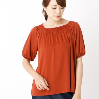 【SALE（三越）】＜COMME CA ISM (レディース）＞ オフショルダーブラウス(1268CC09) 33レンガ 【三越・伊勢丹/公式】