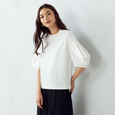 ＜COMME CA ISM (レディース）＞ ボトルネックプルオーバー(1268CW16) 01ホワイト 【三越・伊勢丹/公式】