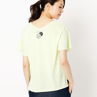 【SALE（三越）】＜COMME CA ISM (レディース）＞ ペールトーンプリントTシャツ(1268CZ21) 19イエローグリーン 【三越・伊勢丹/公式】