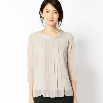 ＜COMME CA ISM (レディース）＞ カットソーブラウス(1269CW02) 15ベージュ 【三越・伊勢丹/公式】