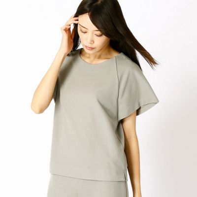 ＜COMME CA DU MODE/コムサデモード＞ ウェーブリブジャージープルオーバー(1501EC01) 01グレージュ 【三越・伊勢丹/公式】