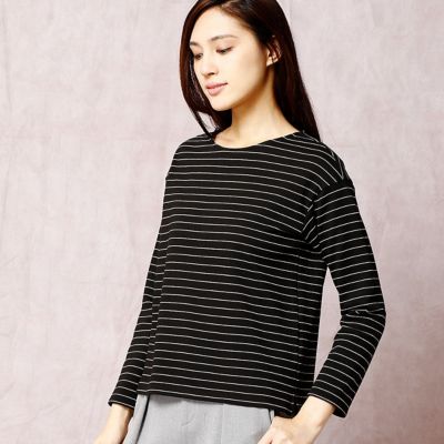 ＜COMME CA DU MODE/コムサデモード＞ ラメボーダープルオーバー(1503EC08) 02 【三越・伊勢丹/公式】