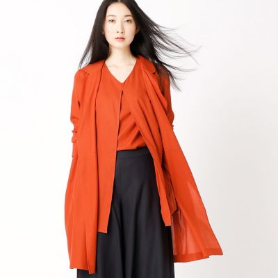 【SALE（三越）】＜COMME CA DU MODE/コムサデモード＞ ダブルフェイスボイルシャツコート(1503MZ03) 02オレンジ 【三越・伊勢丹/公式】