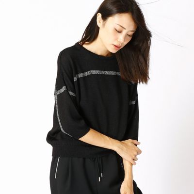 ＜COMME CA DU MODE/コムサデモード＞ 度違い天竺トレーナータイププルオーバー(1520IC07) 02ブラック系 【三越・伊勢丹/公式】