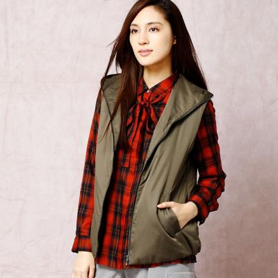 ＜COMME CA DU MODE/コムサデモード＞ ソフトツイルインナーダウンベスト(1528UC01) 01 【三越・伊勢丹/公式】