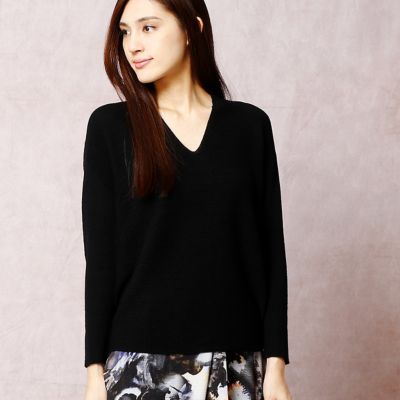 ＜COMME CA DU MODE/コムサデモード＞ スーパーファインメリノガーター編みニット(1550IC11) 04 【三越・伊勢丹/公式】