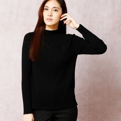 ＜COMME CA DU MODE/コムサデモード＞ スーパーファインメリノワイドリブセーター(1550IC12) 04 【三越・伊勢丹/公式】