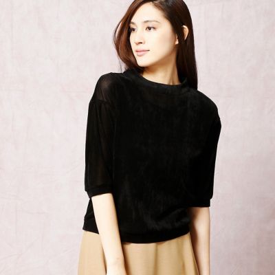 ＜COMME CA DU MODE/コムサデモード＞ チュールフロッキープルオーバー(1560EC05) 02 【三越・伊勢丹/公式】