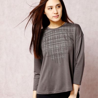 ＜COMME CA DU MODE/コムサデモード＞ テンセルキュプラ裏毛デザインTシャツ(1560EC06) 02 【三越・伊勢丹/公式】